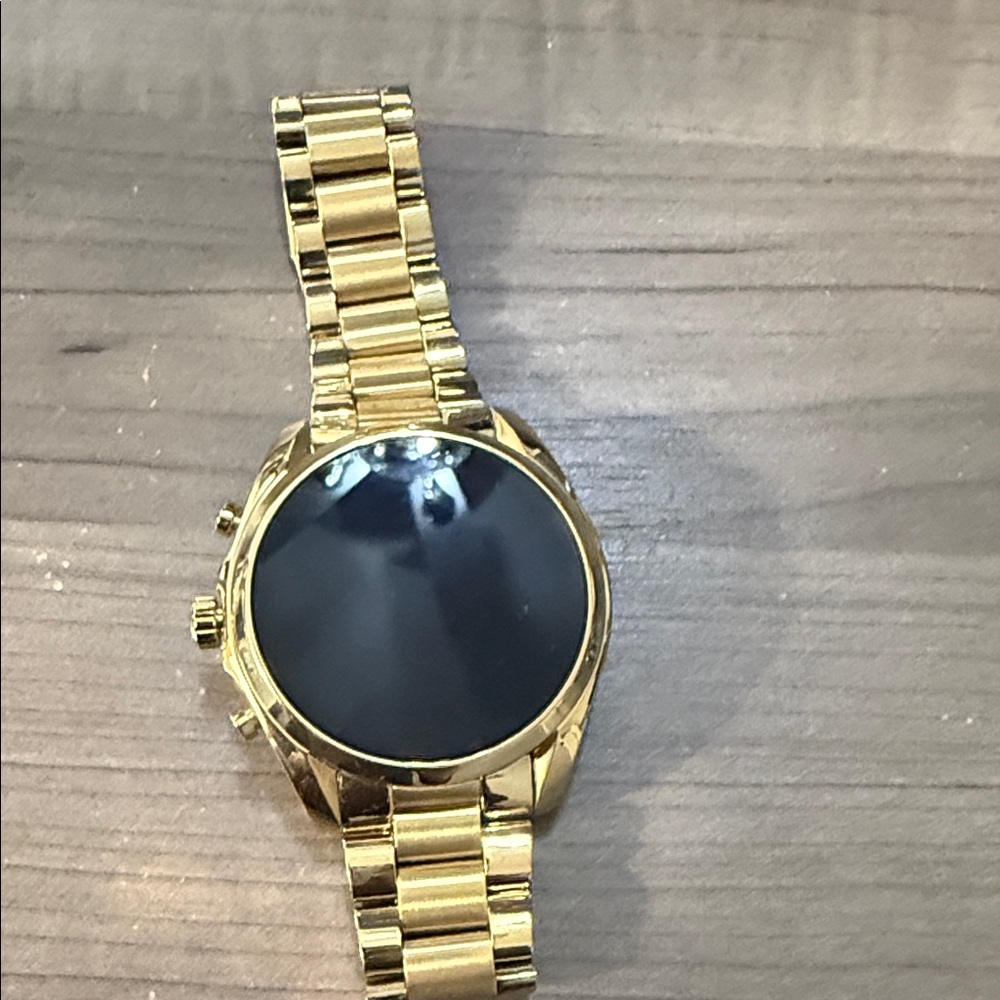 Michael Kors Gold Smartwatch with Black Face